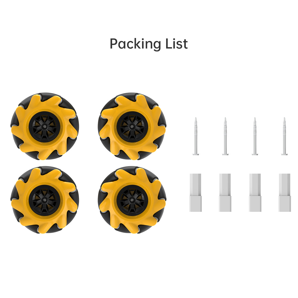 Hiwonder Mecanum Wheel 60mm Omnidirectional Smart Robot Car Accessories, DIY Toy Components Hiwonder Mecanum Wheel 60mm Omnidirectional Smart Robot Car Accessories, DIY Toy Components